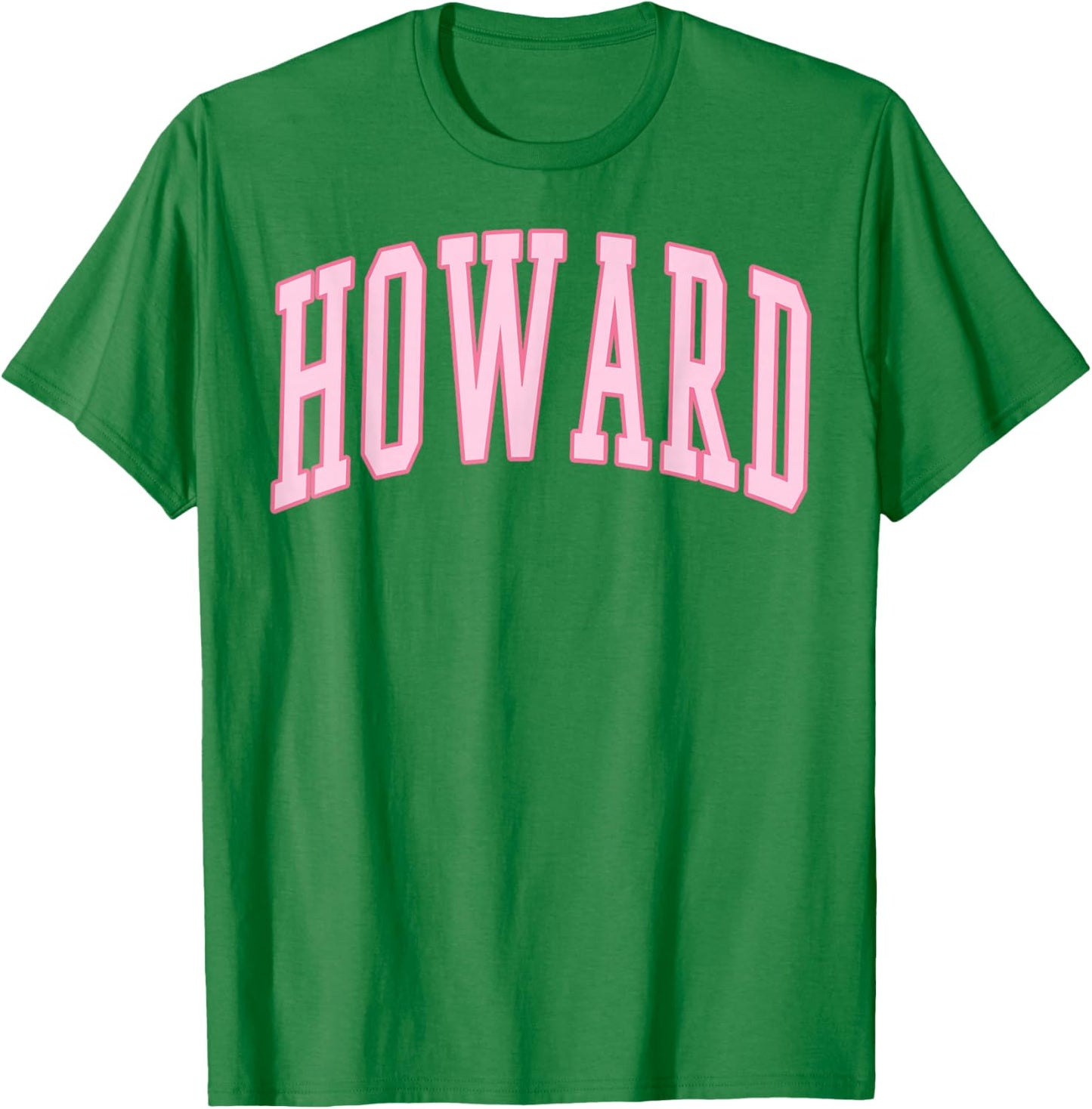 Howard Vintage Preppy Varsity Pink Sports T-Shirt - T-Shirt | Irish Green