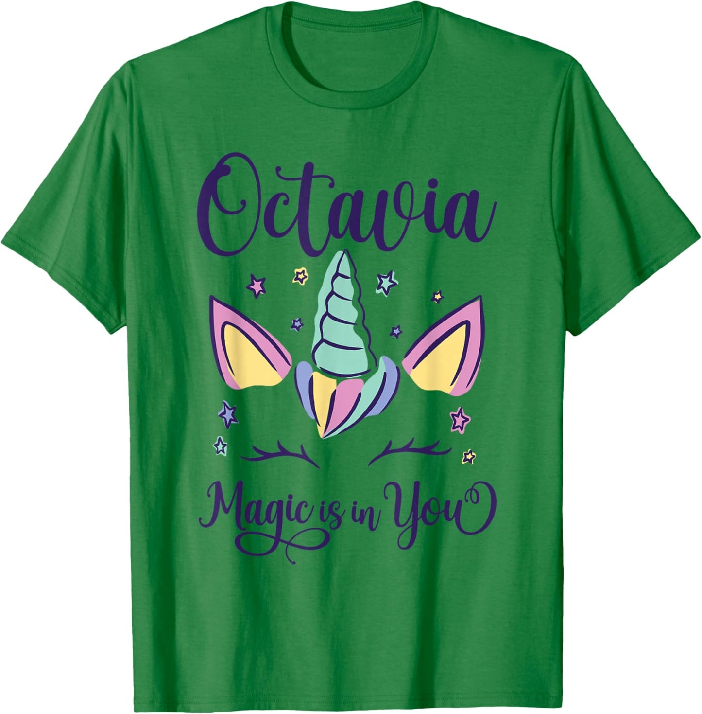 First Name Octavia Personalized I Love Octavia T-Shirt - T-Shirt | Irish Green