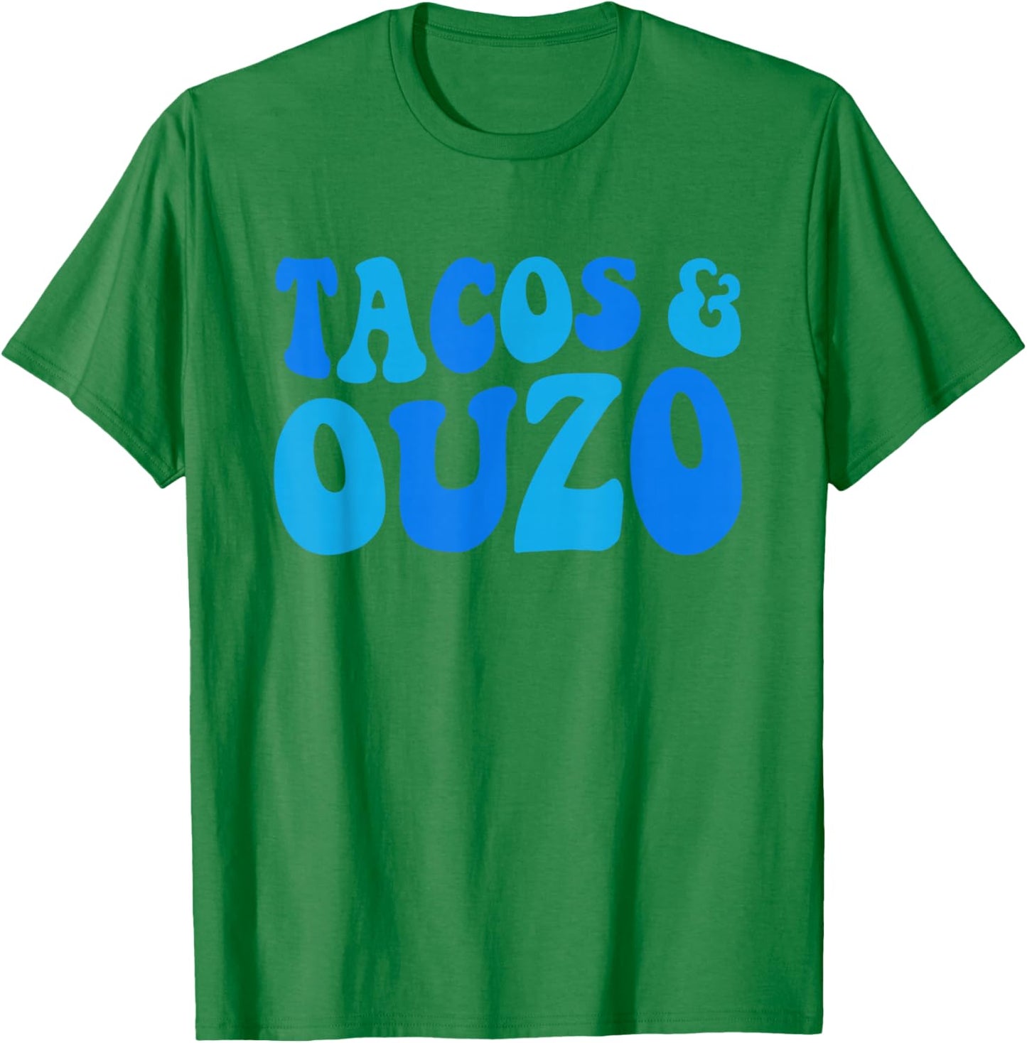 Greek Mexican Ouzo Tacos Hispanic Heritage Month Greek Party T-Shirt - T-Shirt | Irish Green