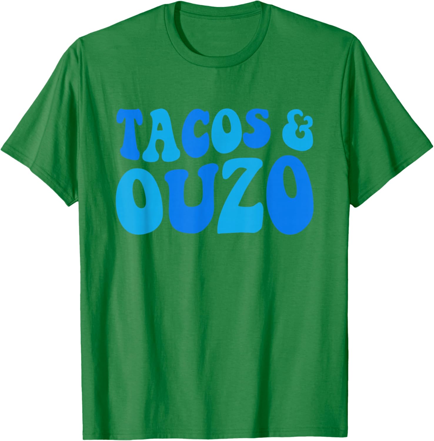 Greek Mexican Ouzo Tacos Hispanic Heritage Month Greek Party T-Shirt - T-Shirt | Irish Green