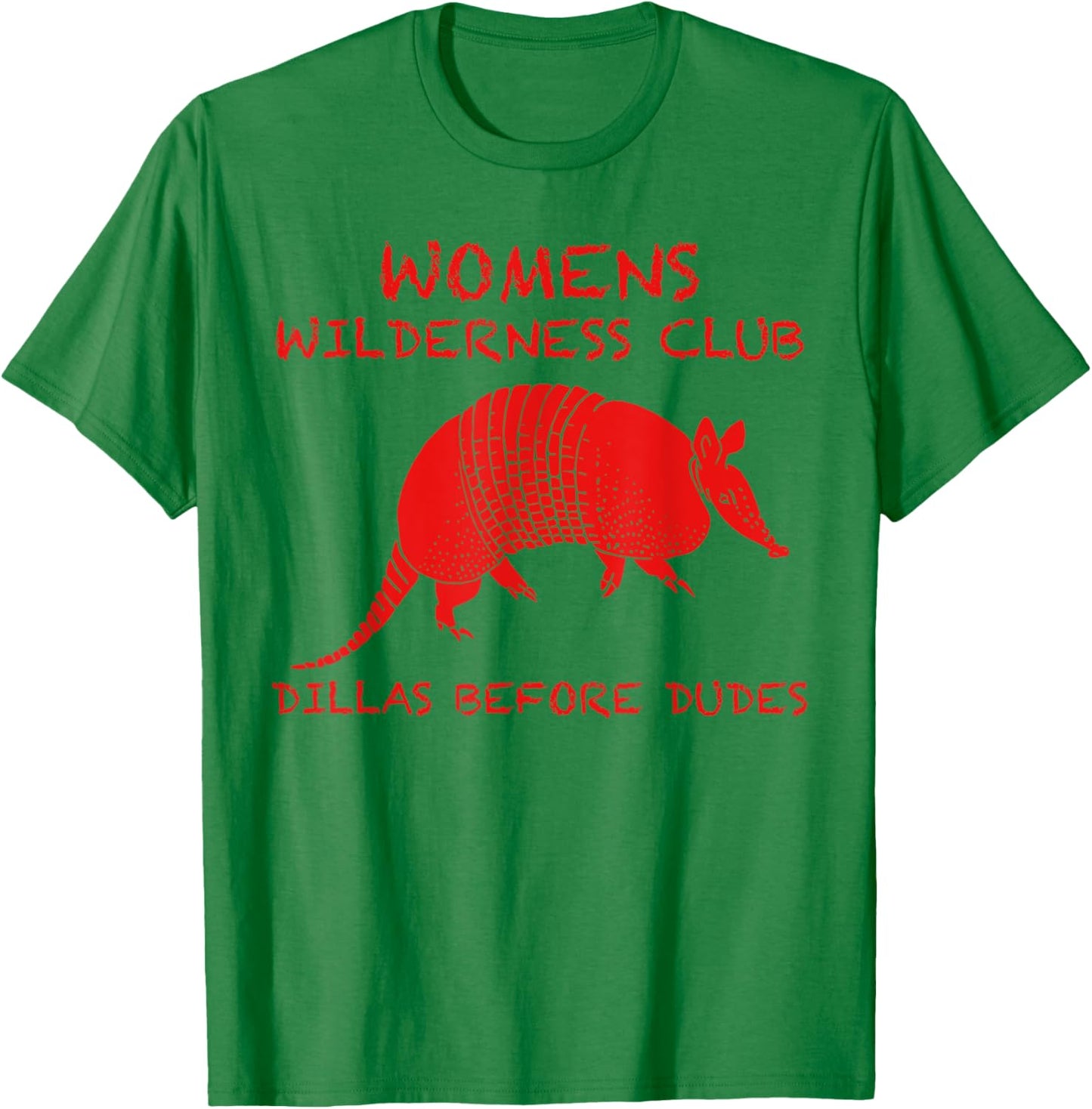 Women's Wilderness Club Retro Ringer Funny Graphic T-Shirt - T-Shirt | Irish Green
