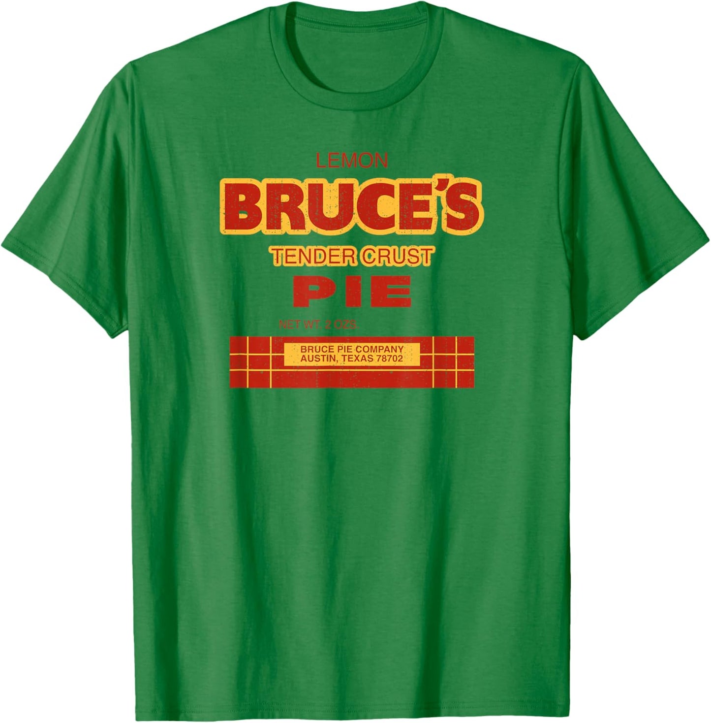 Vintage Texas Culture Local Favorite Bruce's Pies Austin TX T-Shirt - T-Shirt | Irish Green