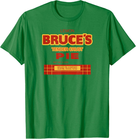 Vintage Texas Culture Local Favorite Bruce's Pies Austin TX T-Shirt - T-Shirt | Irish Green