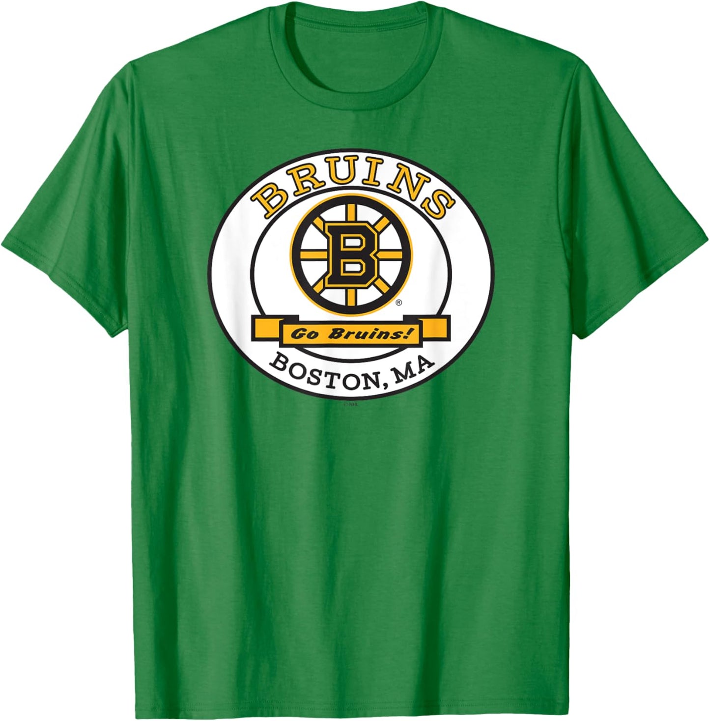 Boston Bruins Go Gray Officially Licensed T-Shirt - T-Shirt | Irish Green