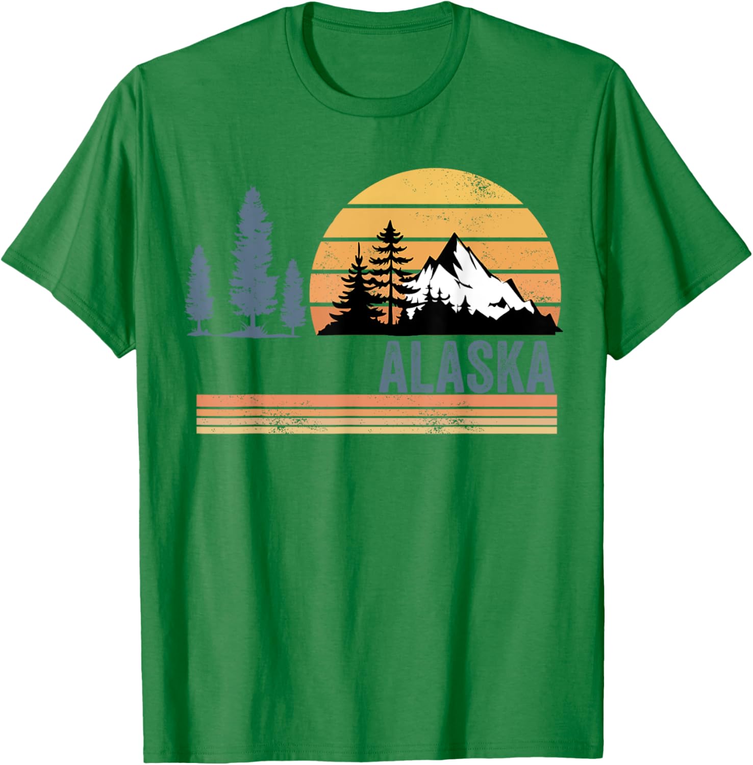 Alaska Souvenir Alaskan Vacation Vintage Travel Men Women T-Shirt - T-Shirt | Irish Green