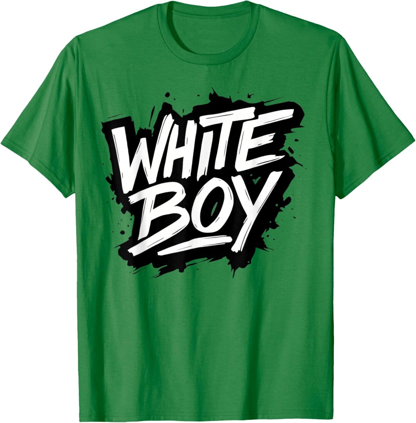White Boy of The Year Boys Kids Funny Graphic T-Shirt - T-Shirt | Irish Green
