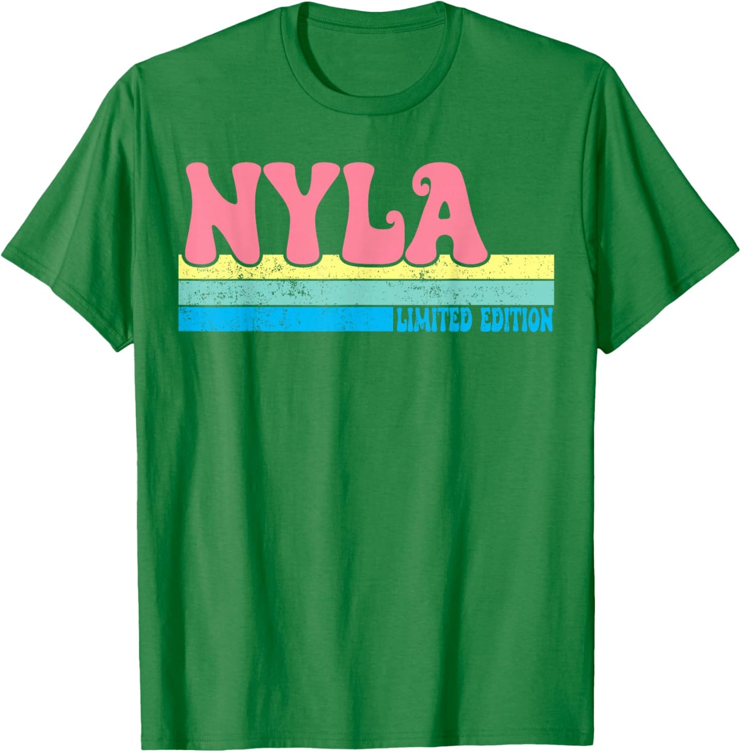 NYLA Name Personalized Cute Idea Groovy Women NYLA T-Shirt - T-Shirt | Irish Green