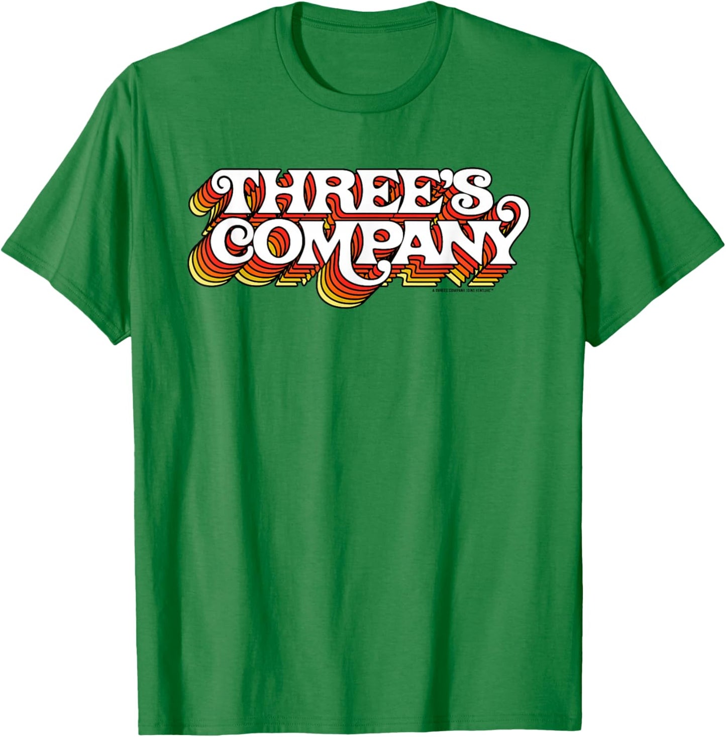 Three's Company Logo Officially Licensed T-Shirt - T-Shirt | Irish Green