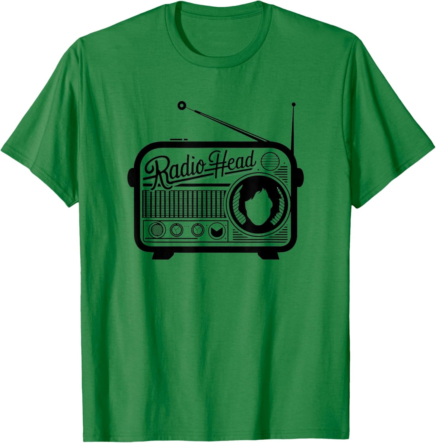 Retro Vintage Radio Head T-Shirt - T-Shirt | Irish Green