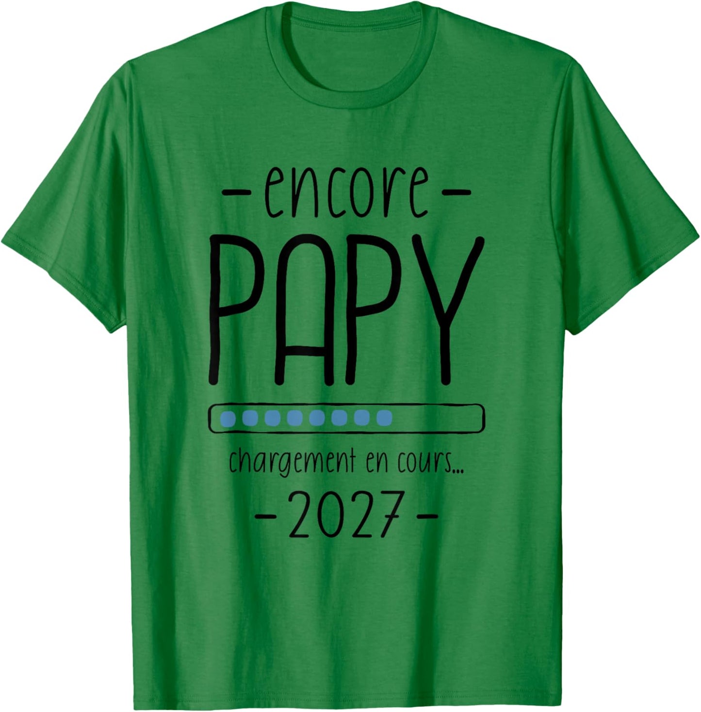Papy Annonce Grossesse Grand Père 2eme Fois Encore Papi 2027 T-Shirt - T-Shirt | Irish Green