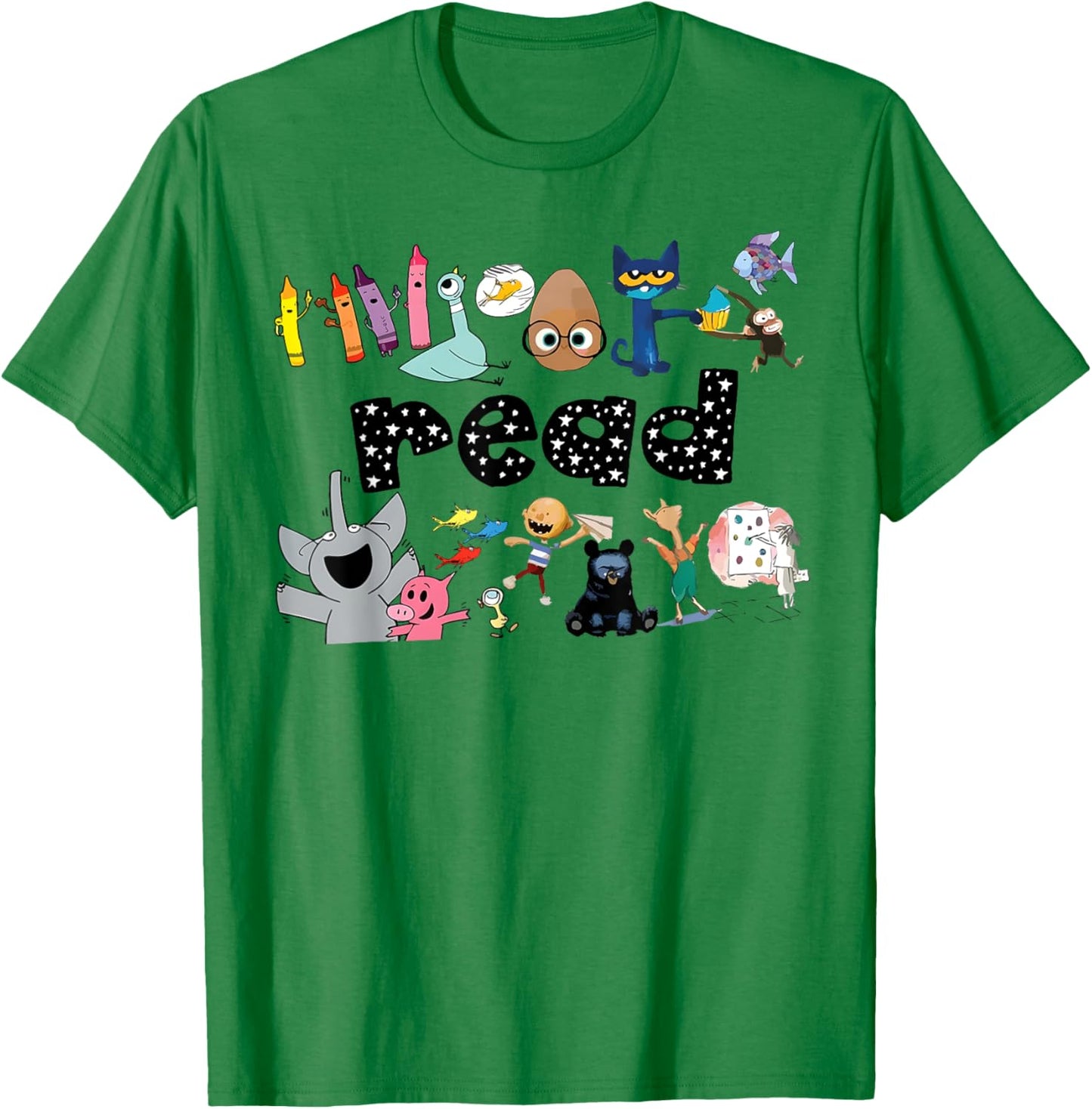 Funny Read Teacher Library First Day Of School Kid Reading T-Shirt - T-Shirt | Irish Green