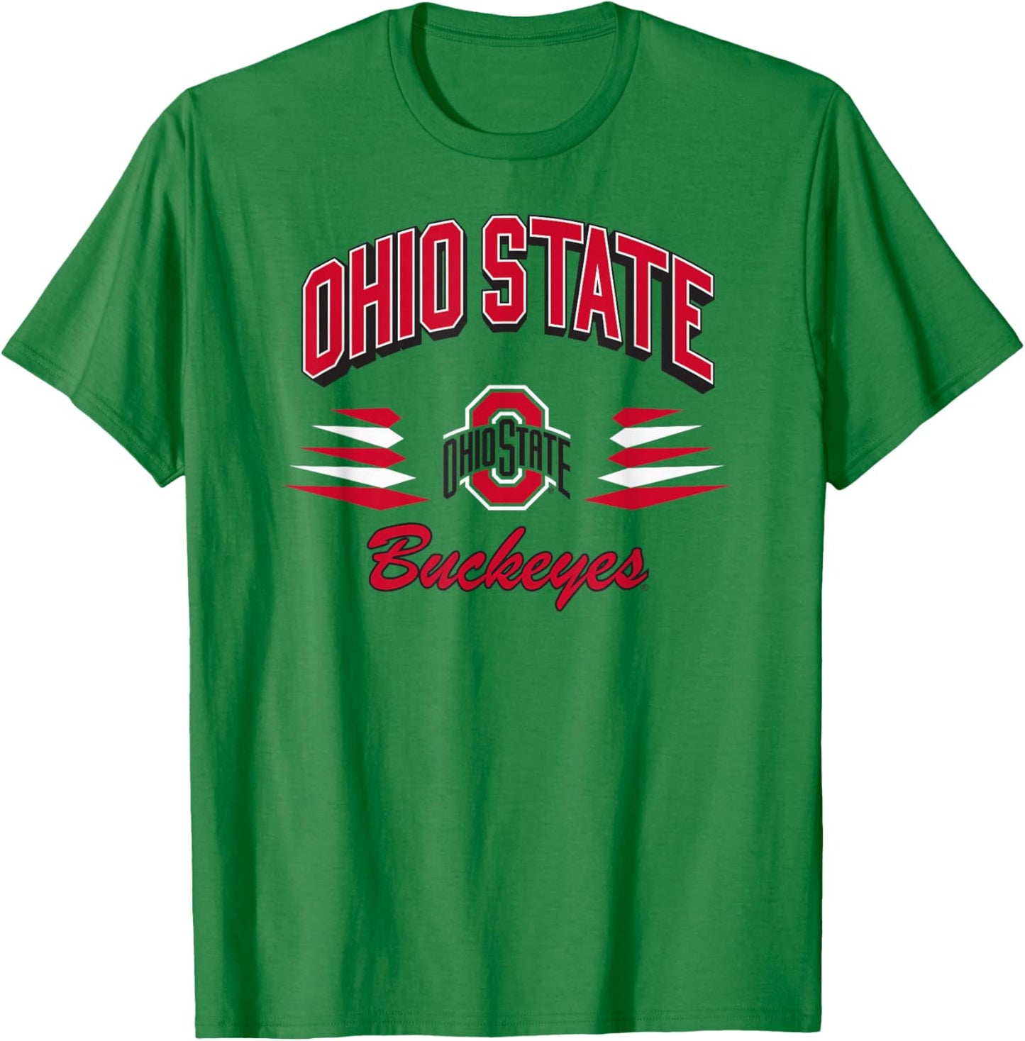 Ohio State Buckeyes Diamond Gray Officially Licensed T-Shirt - T-Shirt | Irish Green