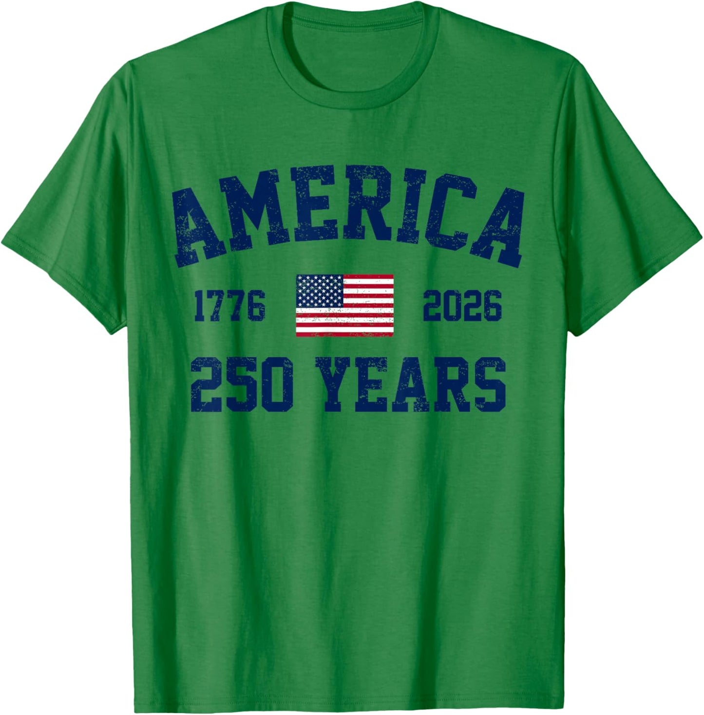 Patriotic 250 Years 1776 2026 4th July 250th Anniversary USA T-Shirt - T-Shirt | Irish Green