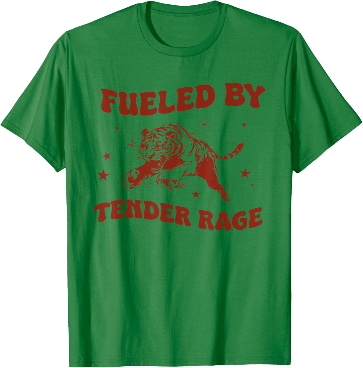 Fueled by tender rage Funny design T-Shirt - T-Shirt | Irish Green
