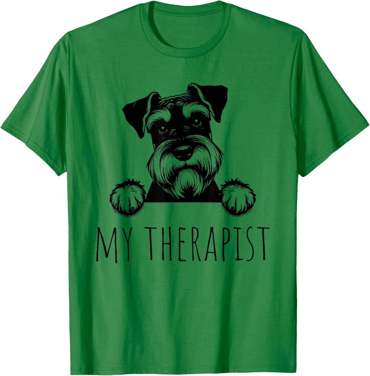 Miniature Schnauzer Funny Dog Owner T-Shirt - T-Shirt | Irish Green