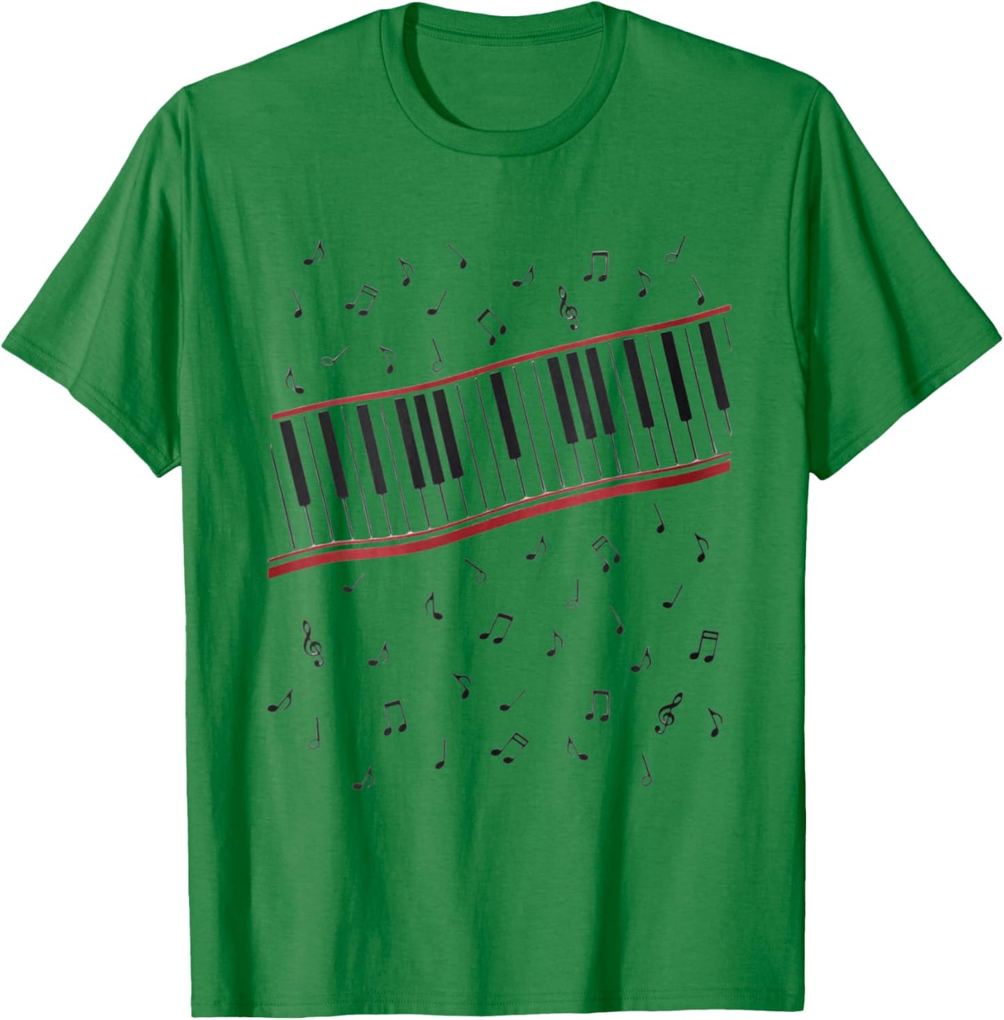 Funny 1980s Beat It Piano Beat Music Cosplay Keyboard Player T-Shirt - T-Shirt | Irish Green