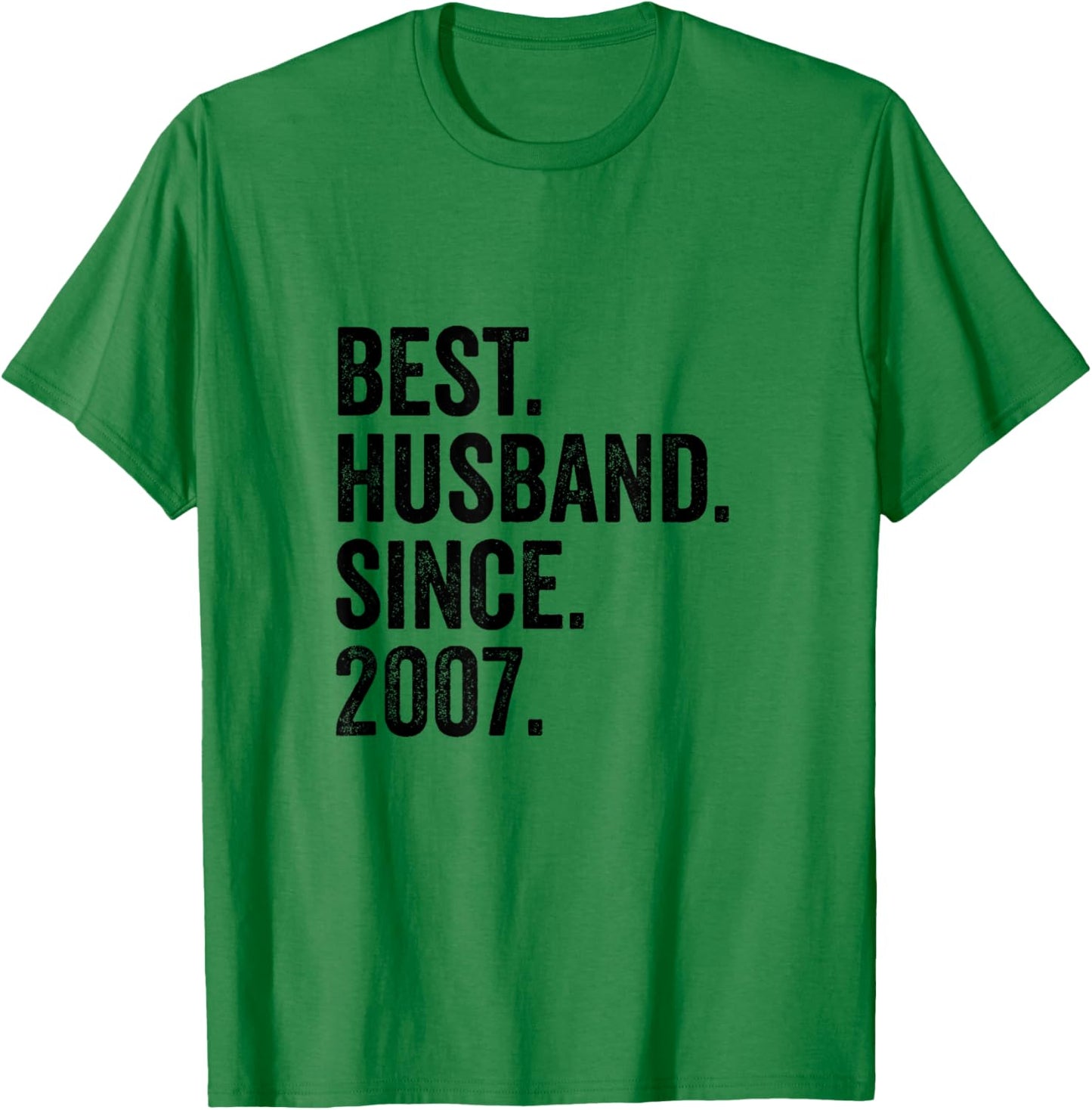 Best Husband Since 2007 | 19 Anniversaire Mariage 19 Ans T-Shirt - T-Shirt | Irish Green