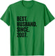 Best Husband Since 2007 | 19 Anniversaire Mariage 19 Ans T-Shirt - T-Shirt | Irish Green