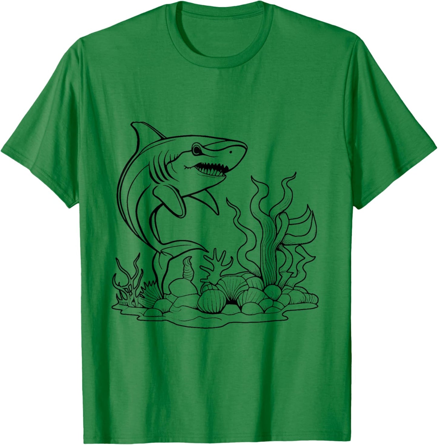 Color the shark and paint it yourself T-Shirt - T-Shirt | Irish Green