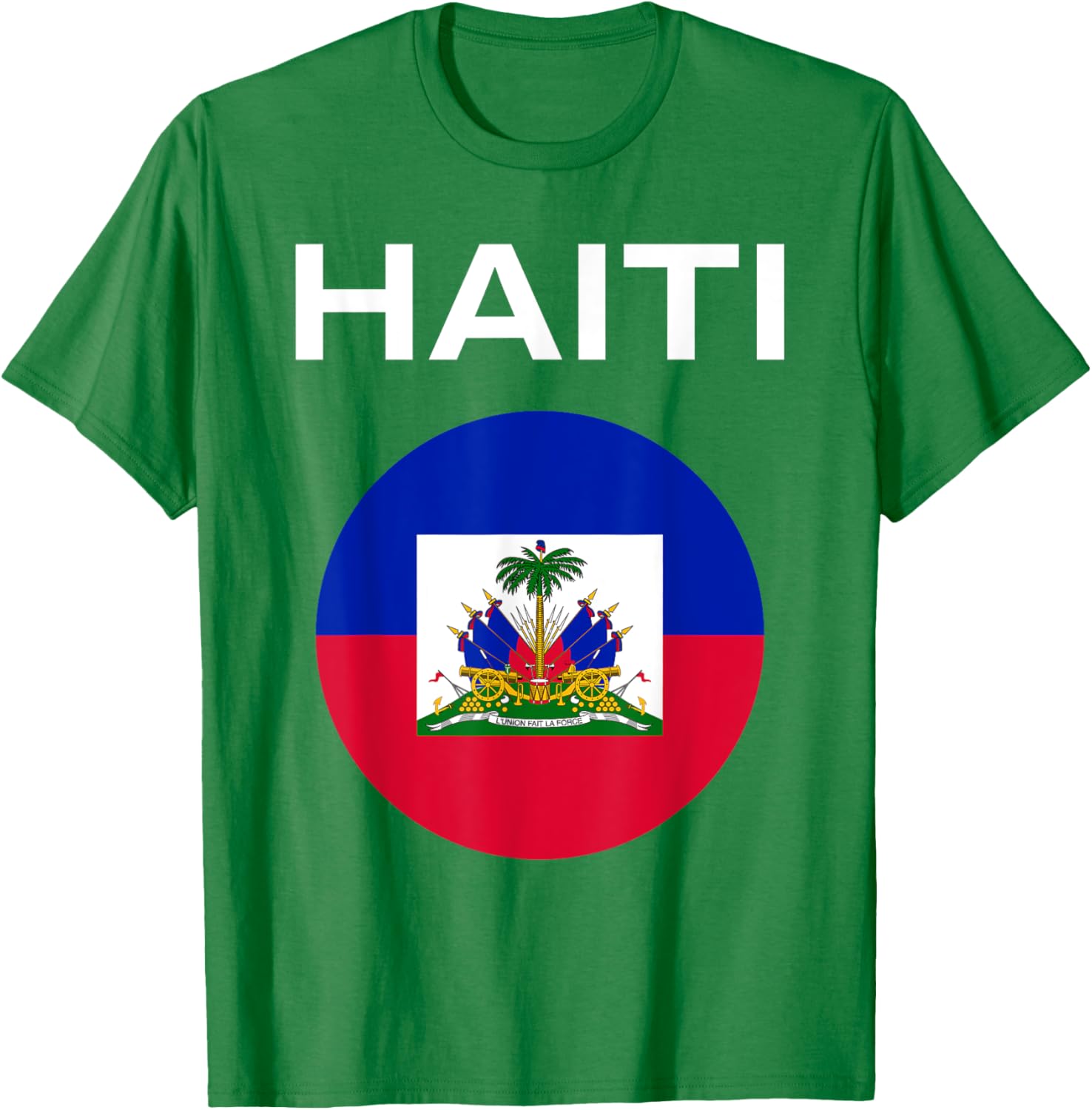 Haiti Flag Modern T-Shirt - T-Shirt | Irish Green