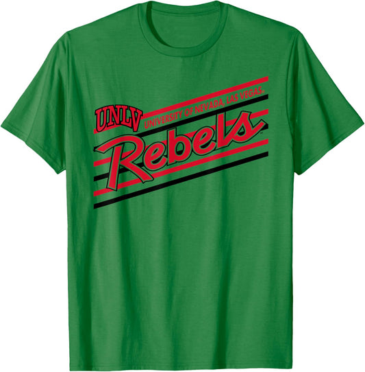 UNLV Rebels Retro Performer White Officially Licensed T-Shirt - T-Shirt | Irish Green
