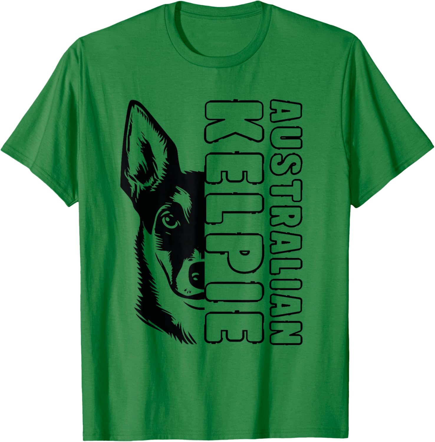 Australian Kelpie Dog T-Shirt - T-Shirt | Irish Green