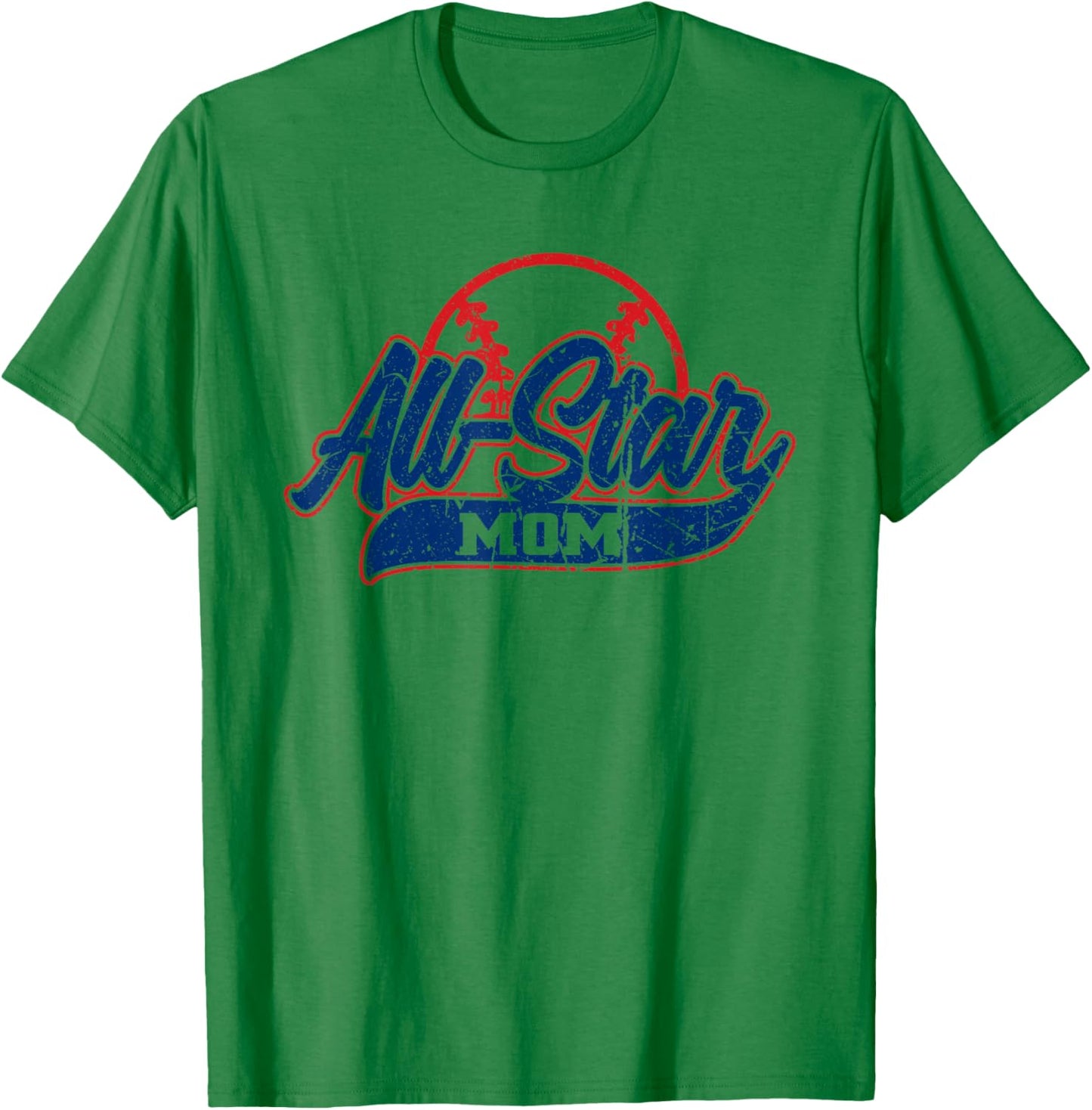 Retro Baseball All-Star Mom T-Shirt - T-Shirt | Irish Green