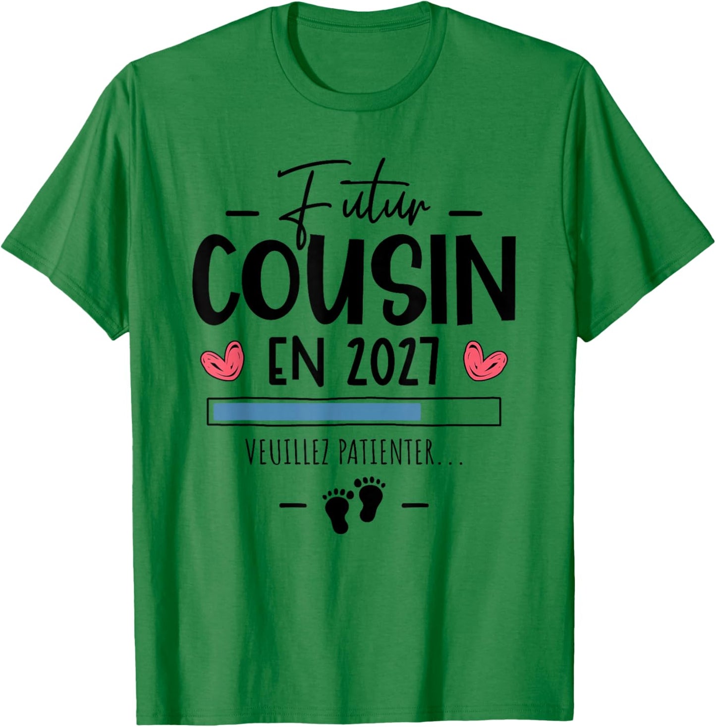 Futur Cousin 2027 Annonce Grossesse Tu Vas Être Futur Cousin T-Shirt - T-Shirt | Irish Green