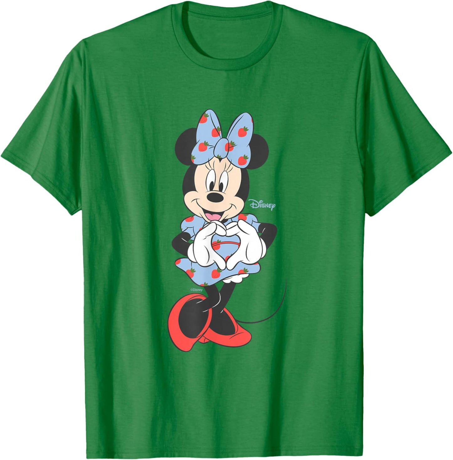 Disney Minnie Mouse Sweet Strawberry Valentine's Day T-Shirt - T-Shirt | Irish Green