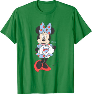 Disney Minnie Mouse Sweet Strawberry Valentine's Day T-Shirt - T-Shirt | Irish Green