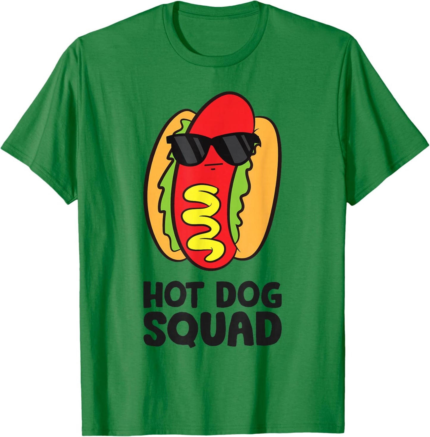 Hot Dog Squad Funny Hotdog T-Shirt - T-Shirt | Irish Green