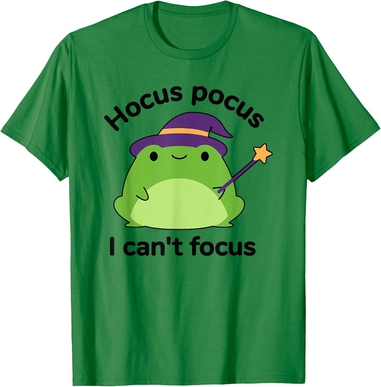 Humour ADHD Hyperactivity Disorder Hocus Pocus I Cant Focus T-Shirt - T-Shirt | Irish Green