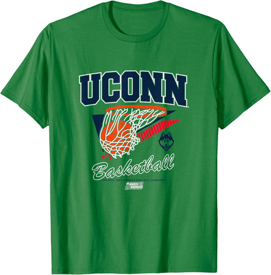 UConn Huskies Basketball 2025 March Madness Basketball NCAA T-Shirt - T-Shirt | Irish Green