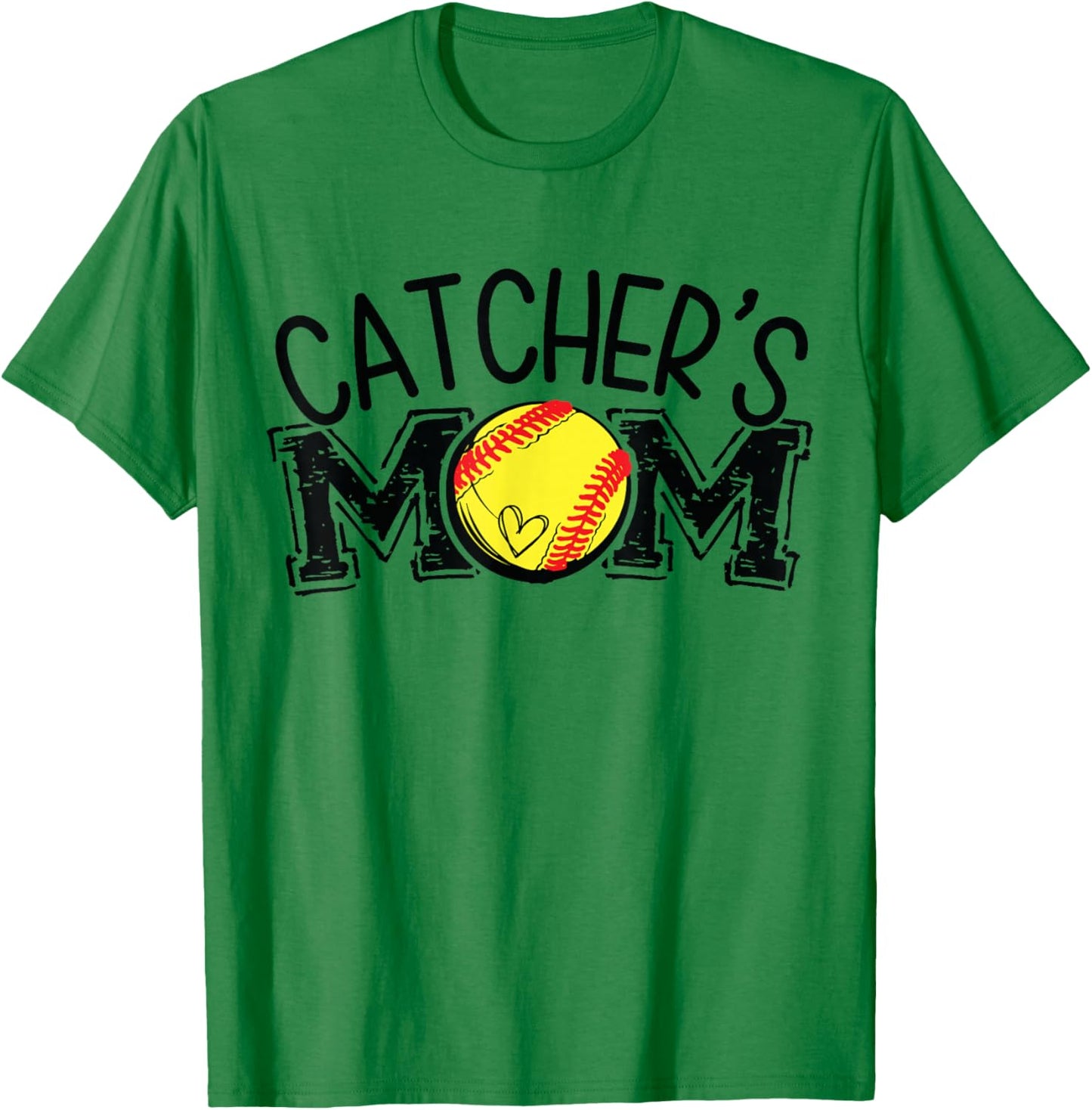 Softball Catcher's Mom T-Shirt - T-Shirt | Irish Green