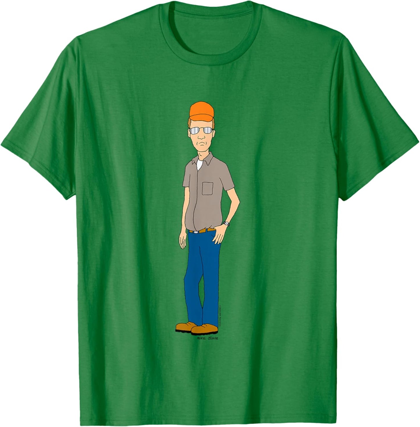 King Of The Hill Iconic Dale Gribble Cool Pose Big Portrait T-Shirt - T-Shirt | Irish Green