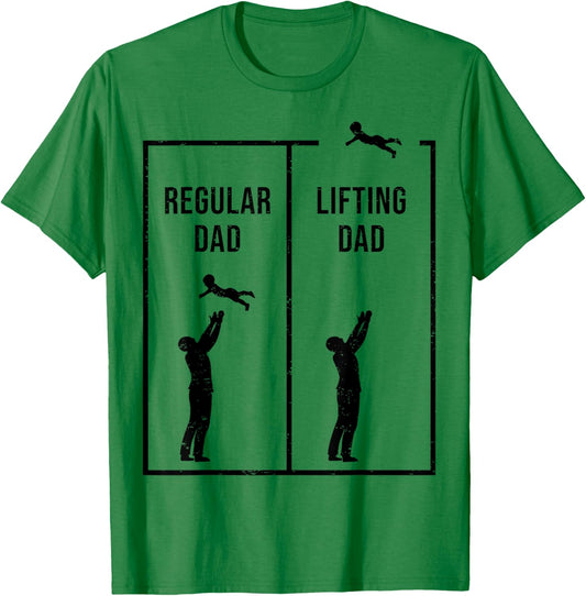 Funny Weightlifting Father T-Shirt - T-Shirt | Irish Green