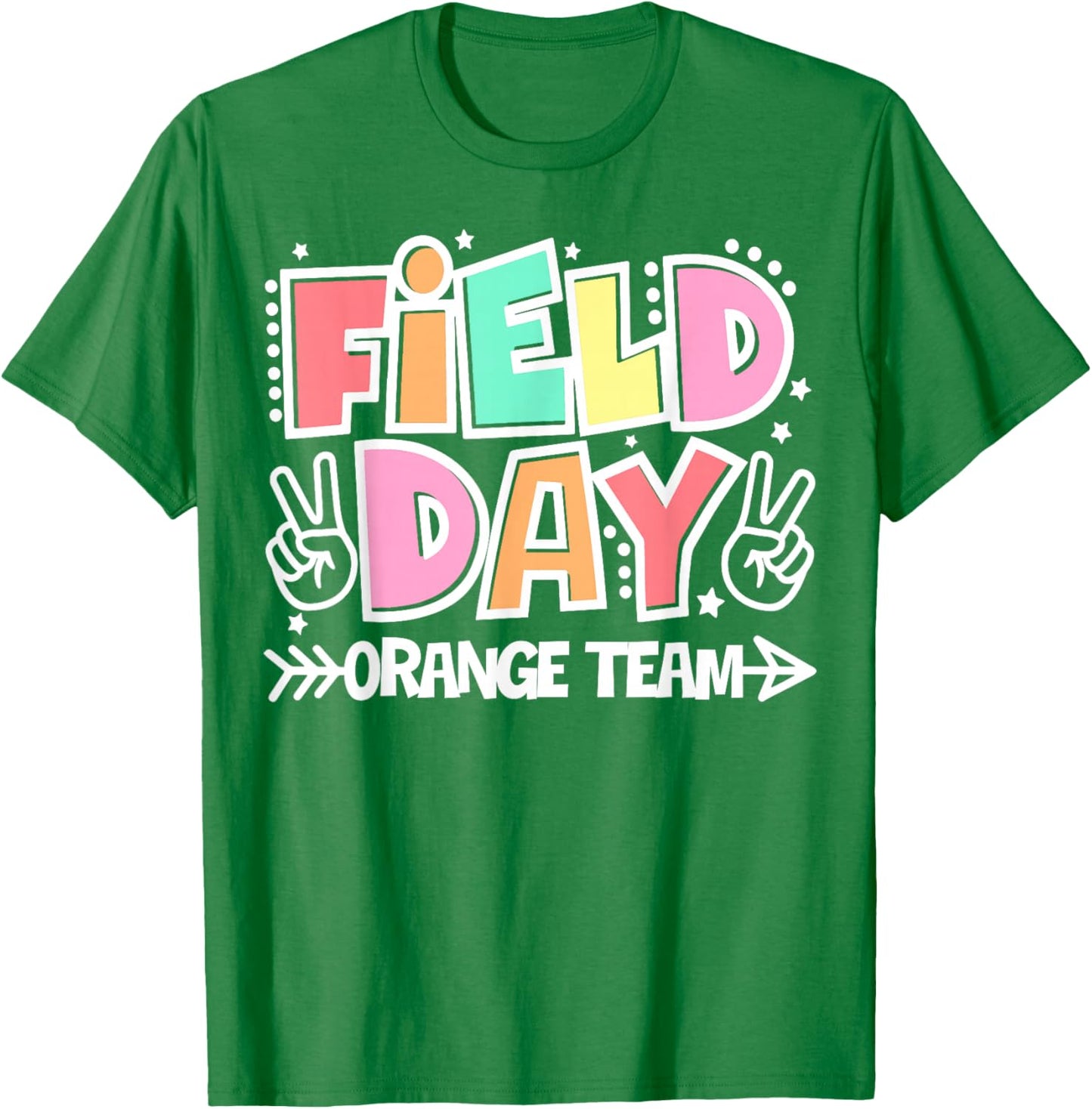 Field Day Orange Team Funny for Teacher Kids Field Day Games T-Shirt - T-Shirt | Irish Green