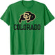 Colorado Buffaloes Sportsmanship White Officially Licensed T-Shirt - T-Shirt | Irish Green