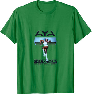 Aya Nakamura Merch Officiel Tournée Stade de France 2026 T-Shirt - T-Shirt | Irish Green