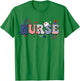 Nurse Patriotic 4th Of July Women Men T-Shirt - T-Shirt | Irish Green