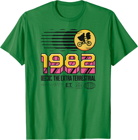 E.T. the Extra-Terrestrial 1982 Retro T-Shirt - T-Shirt | Irish Green
