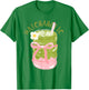 Matchaholic Matcha Tea Matcha Latte Cute Bow Matcha Lover T-Shirt - T-Shirt | Irish Green