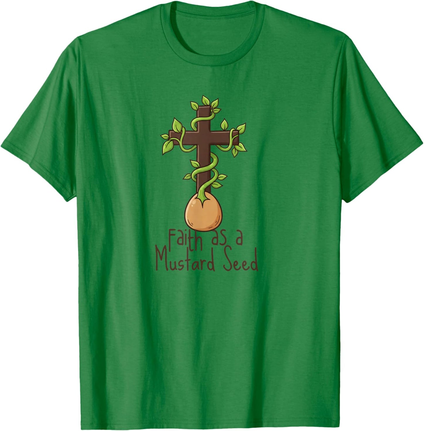 Faith as a Mustard Seed T-Shirt - T-Shirt | Irish Green