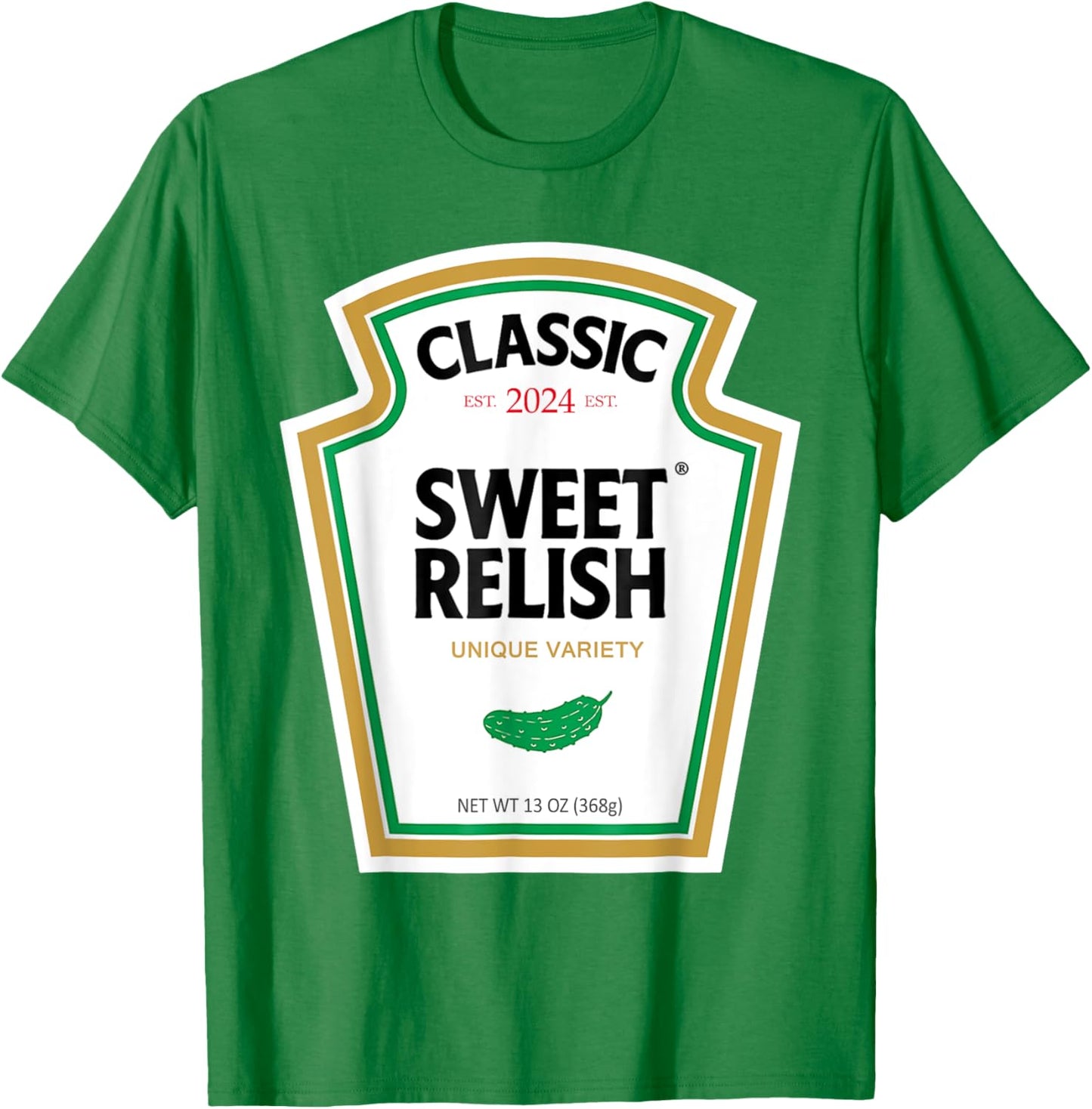 Sweet Relish DIY Halloween Condiment Green Pickle T-Shirt - T-Shirt | Irish Green