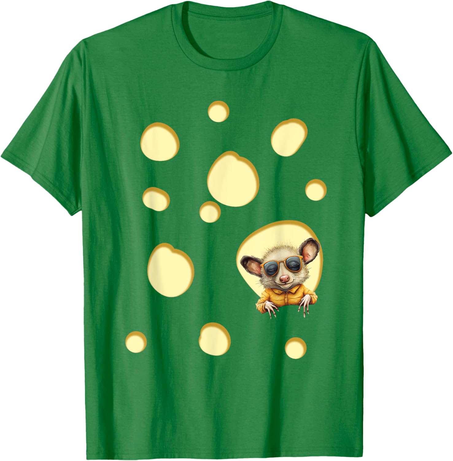 Swiss Cheese Costume T-Shirt - T-Shirt | Irish Green
