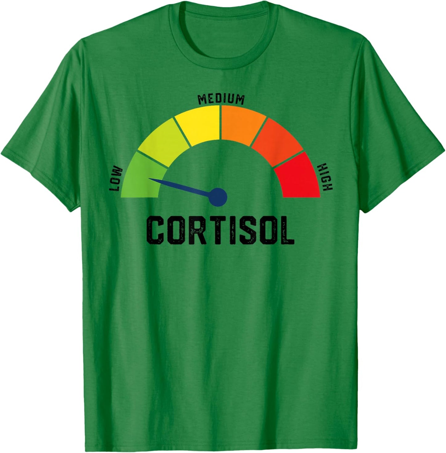 Low Cortisol V Meme T-Shirt - T-Shirt | Irish Green
