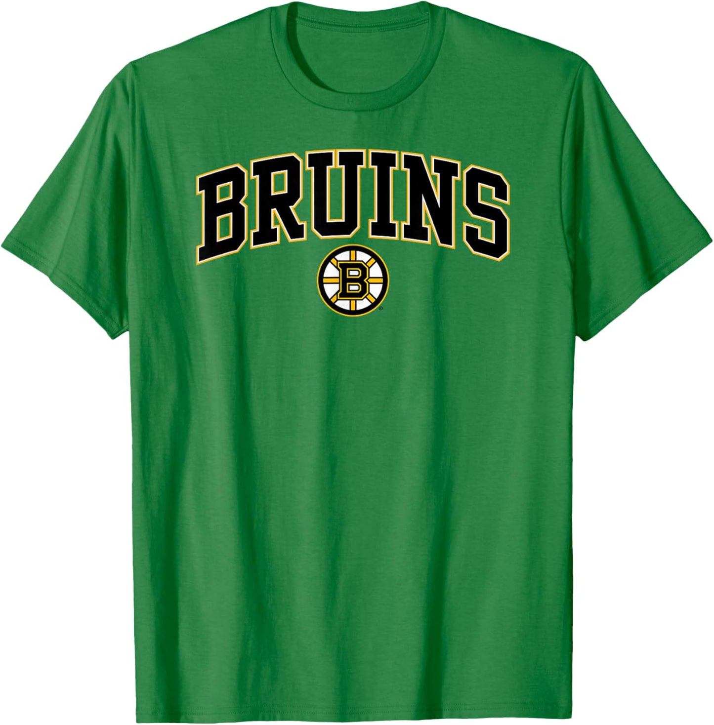Boston Bruins Arch Over Gray Officially Licensed T-Shirt - T-Shirt | Irish Green