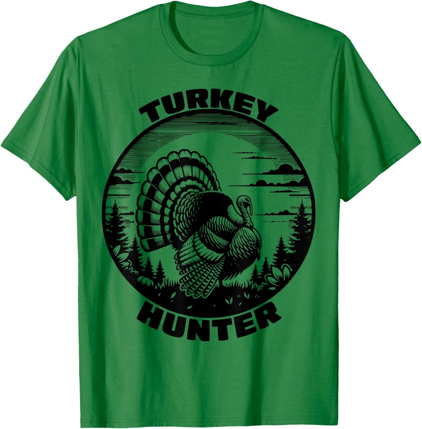 Turkey Hunter Funny Turkey Hunting Season Men Women Kids T-Shirt - T-Shirt | Irish Green