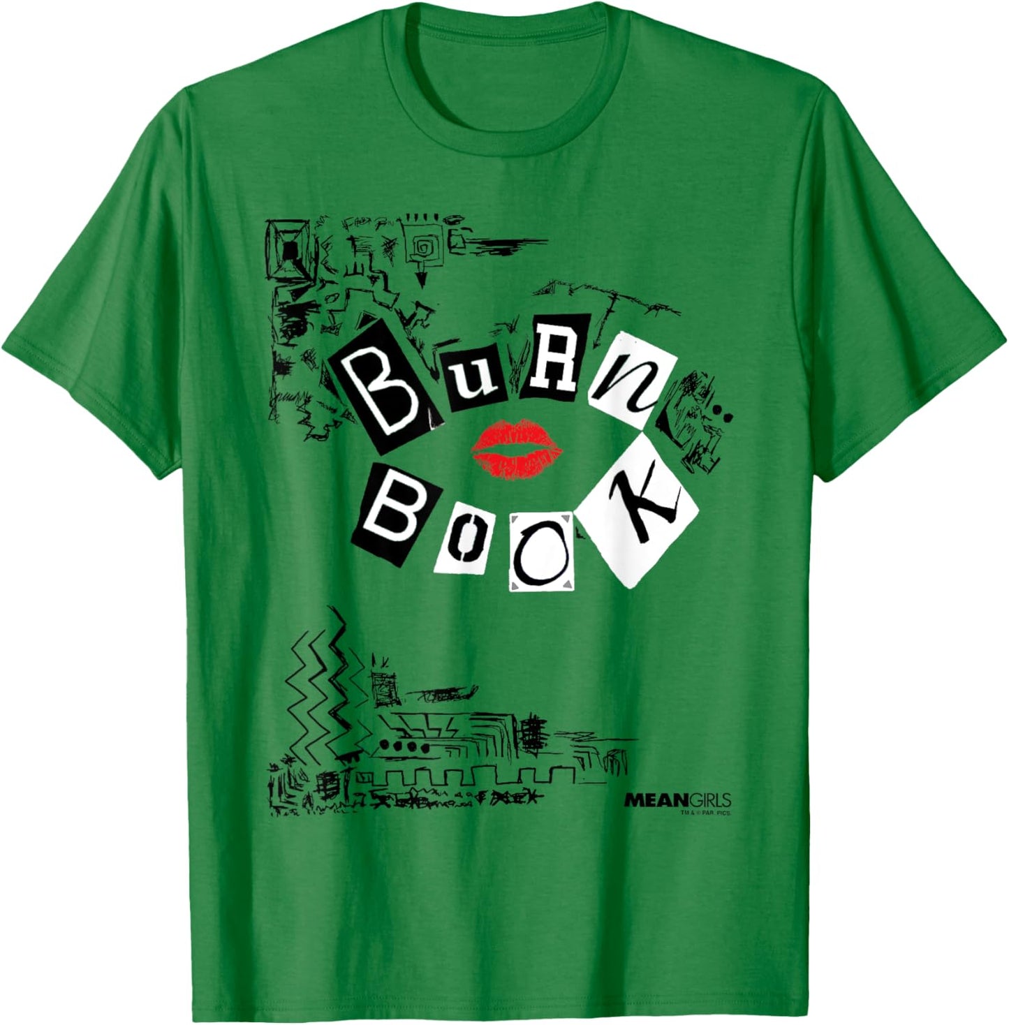 Mean Girls Burn Book Cover Art T-Shirt - T-Shirt | Irish Green