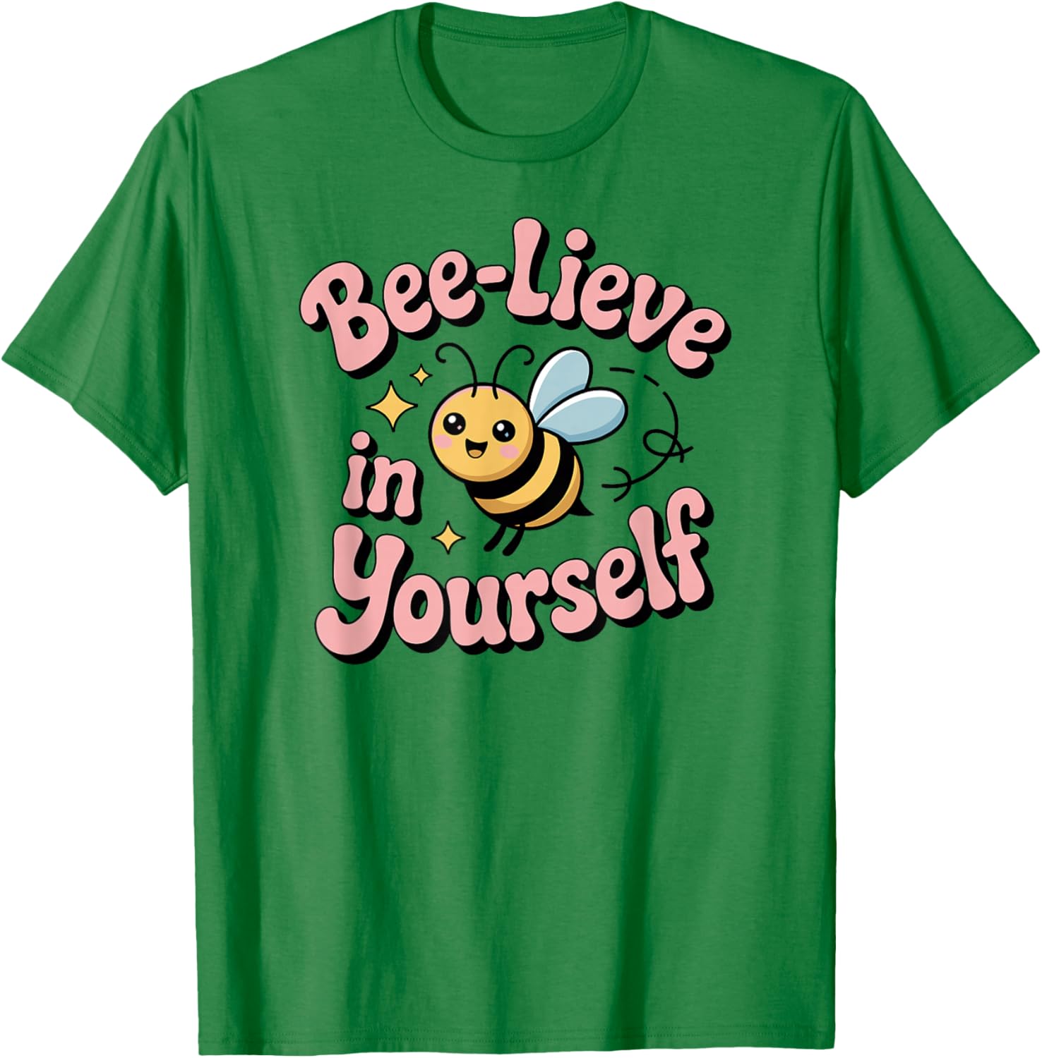 Cute Spelling Bee, Bee-Lieve, Kids and Teachers School Fun T-Shirt - T-Shirt | Irish Green